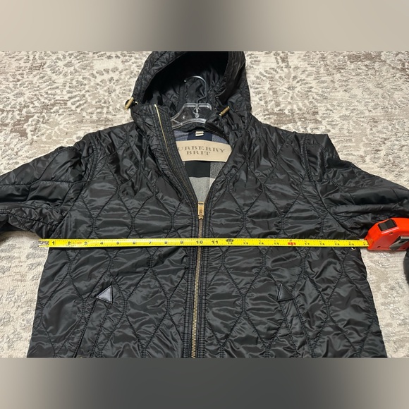 Burberry Brit Black and Gold Quilted Jacket with Hood - Picture 15 of 17
